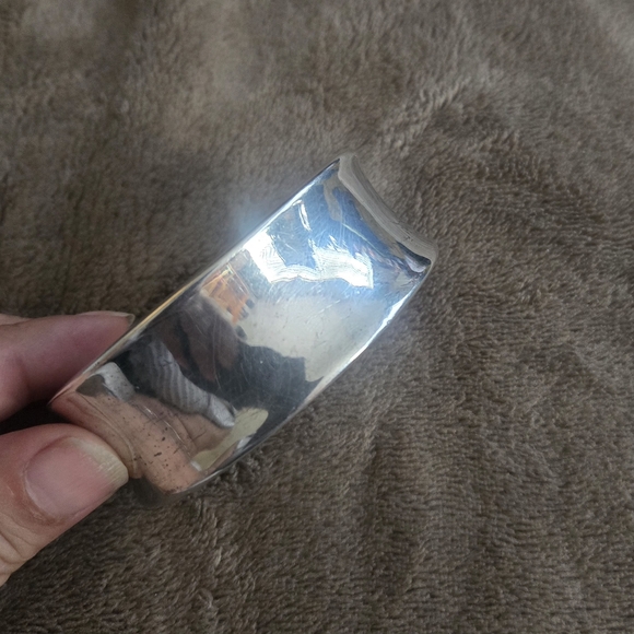Vintage 925 SSD Silver Cuff Bracelet - Picture 6 of 8